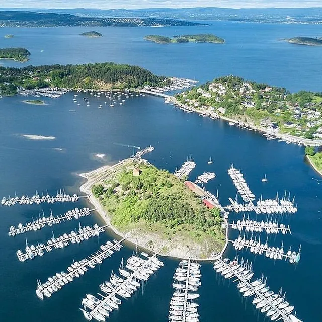 Dronebilde av Padda